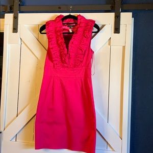 Ted Baker pink ruffle collar dress